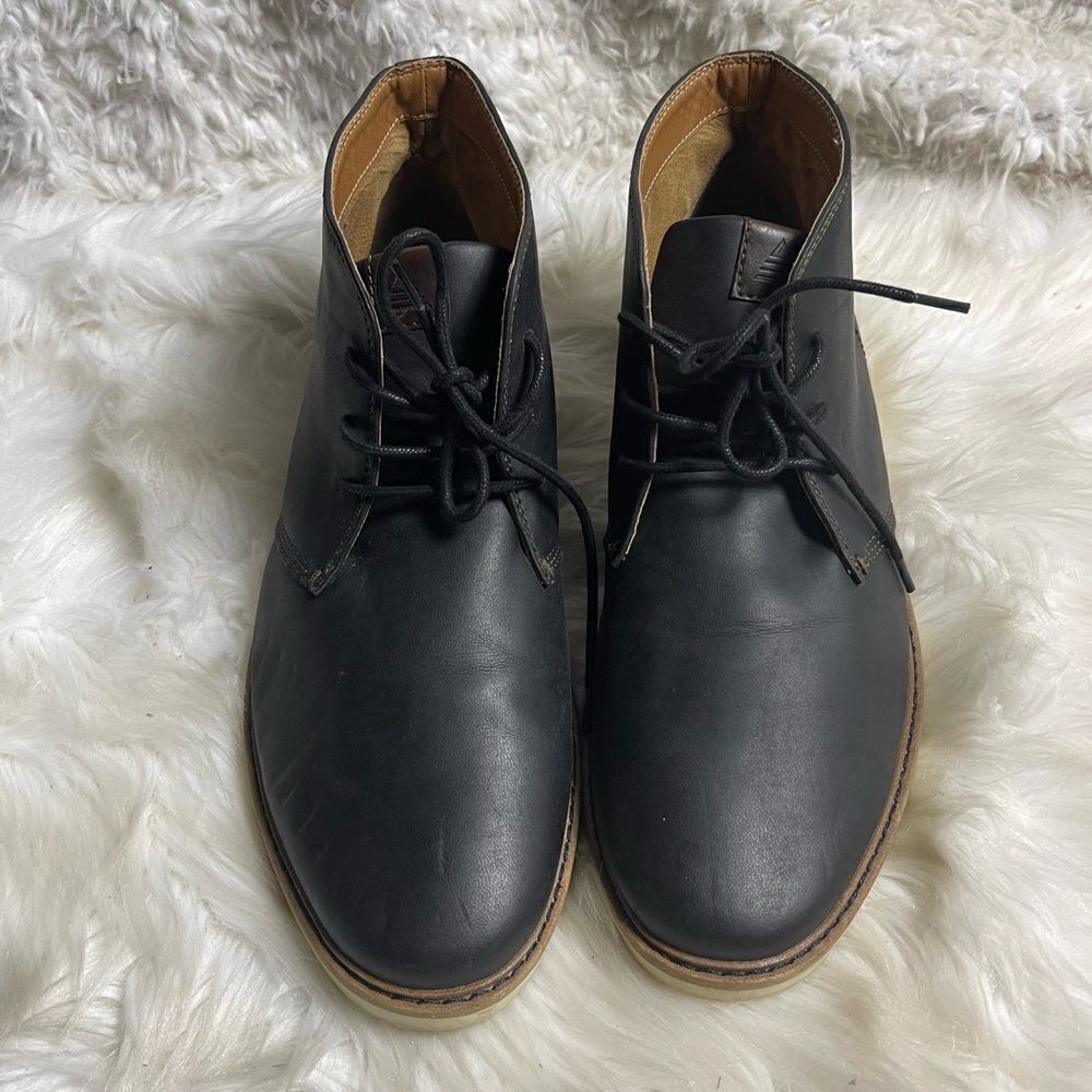 Aldo Men's Laird Boots Synthetic Black Lace Up Size 10 rubber soles.